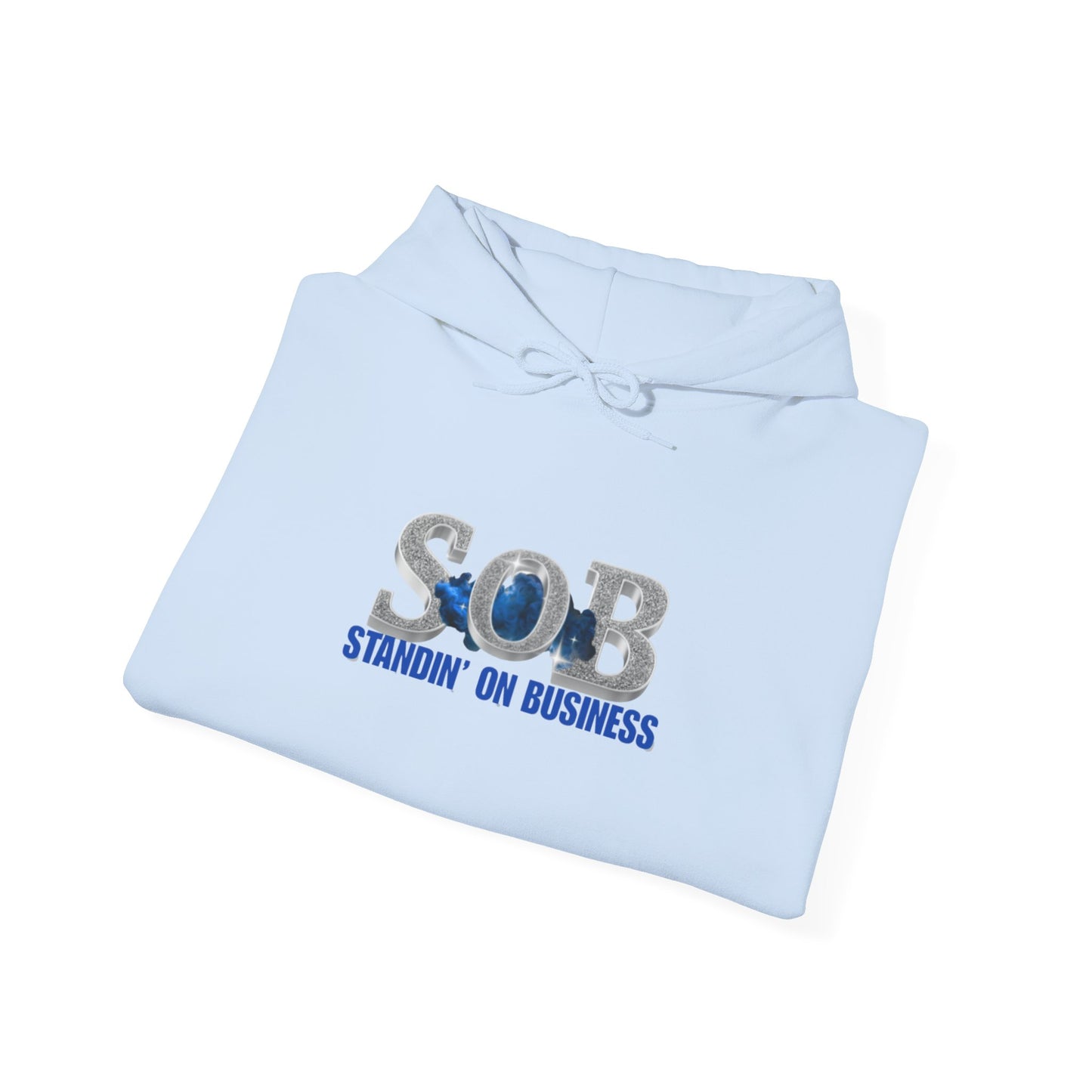 SOB BLUE PRESS ON HOODIE