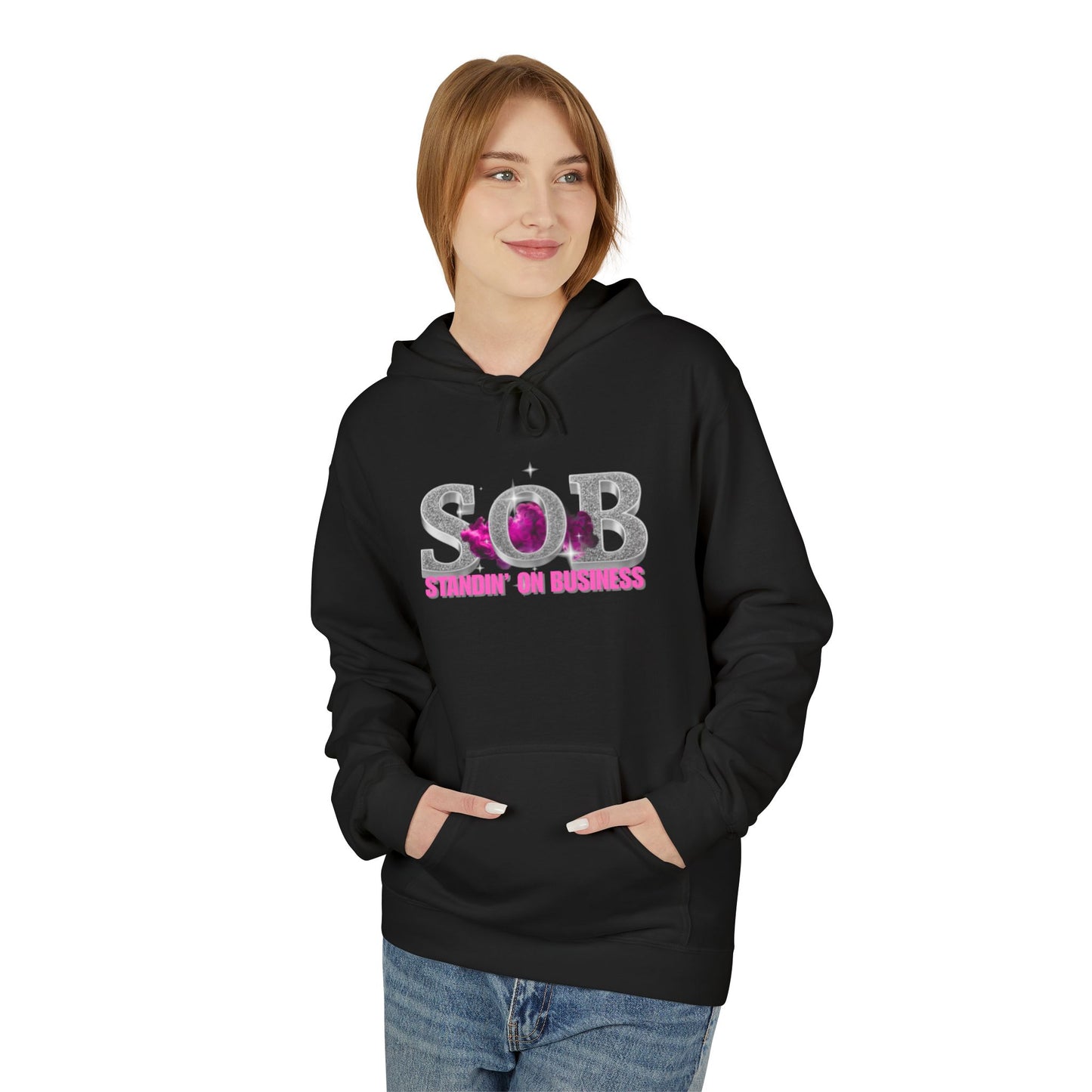 SOB PINK PRESS ON HOODIE