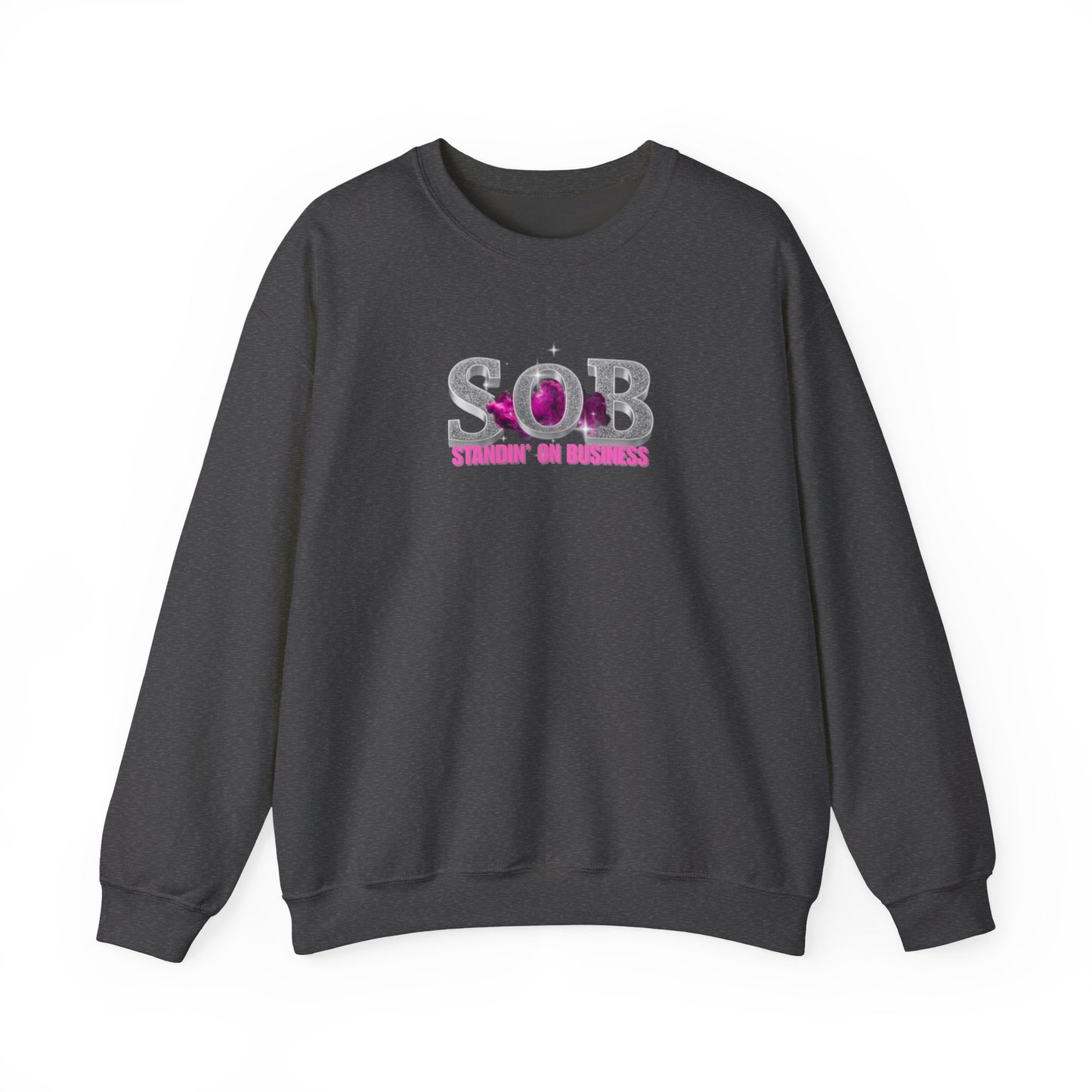 PINK SOB PRESS ON SWEATER