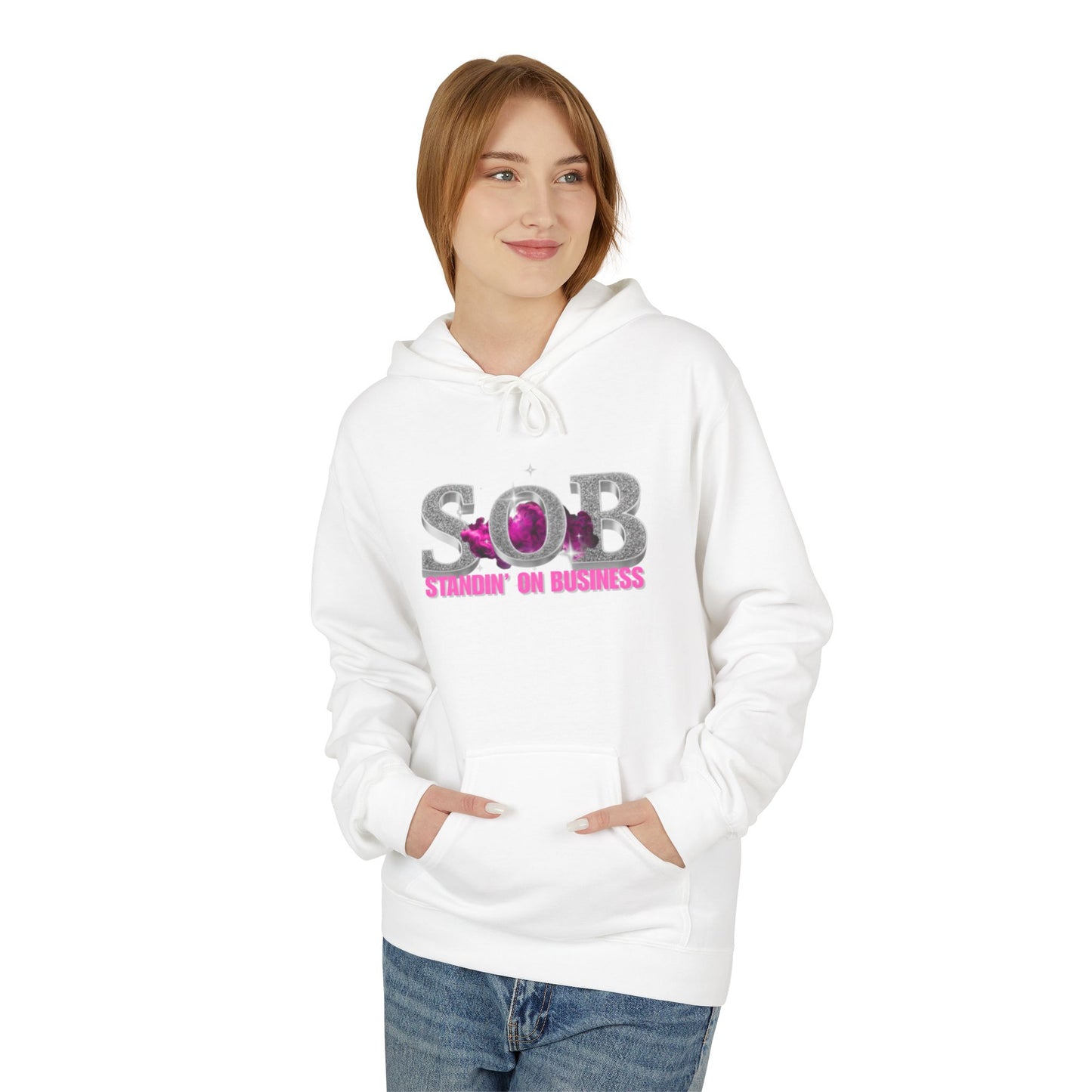 SOB PINK PRESS ON HOODIE