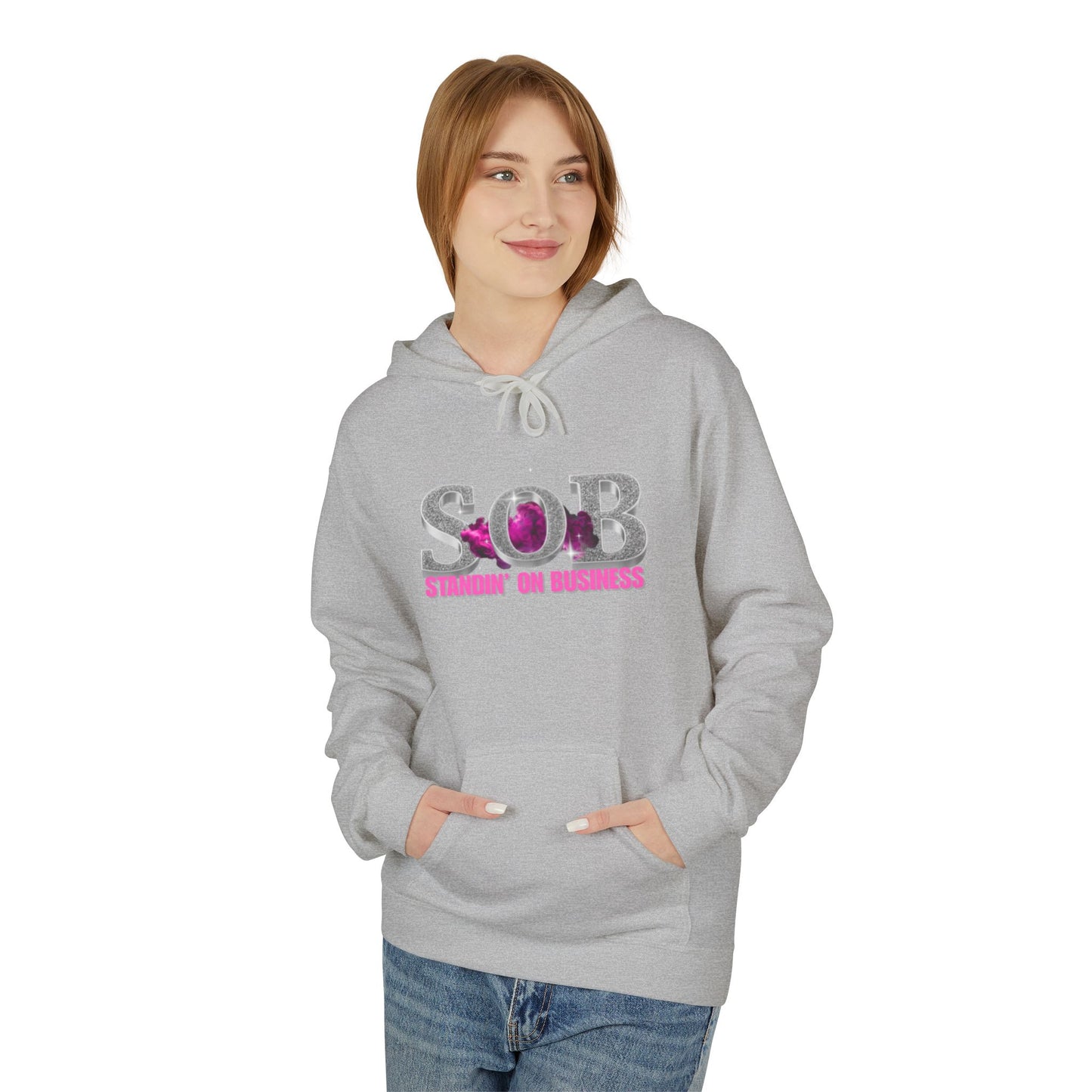 SOB PINK PRESS ON HOODIE