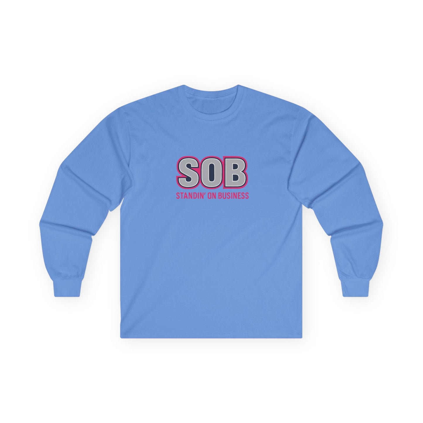 SOB PINK PRESS ON LONG SLEEVE T-SHIRT