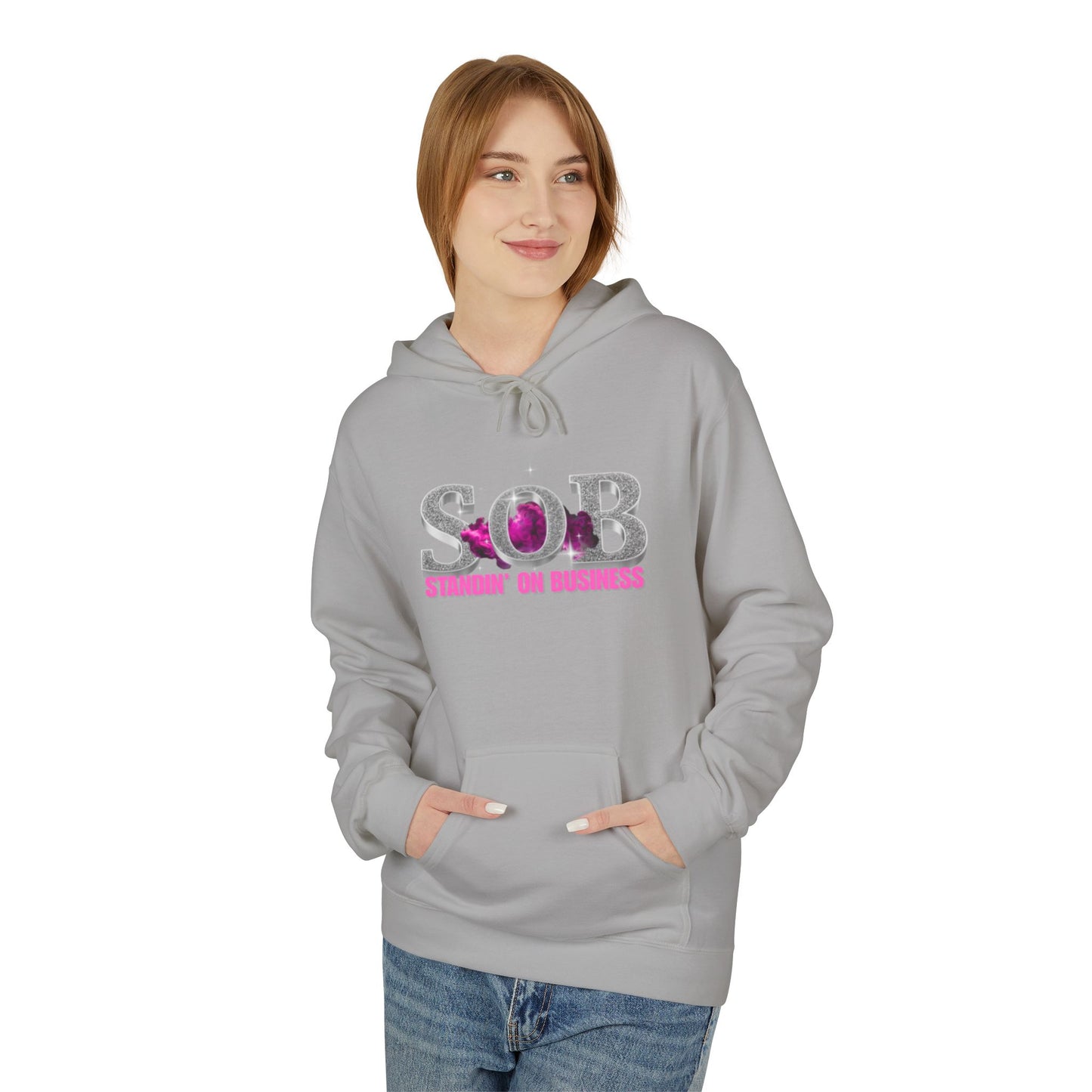 SOB PINK PRESS ON HOODIE