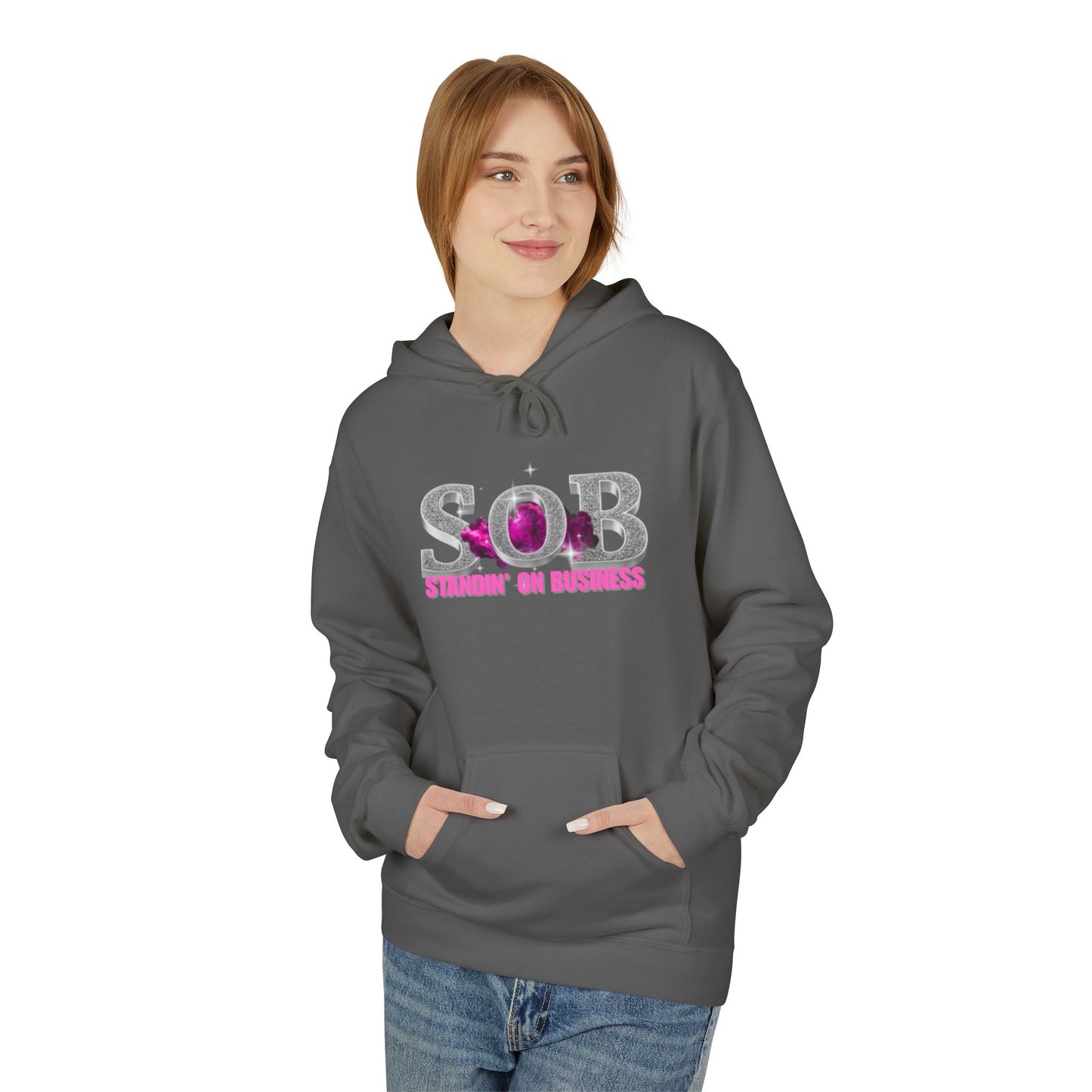 SOB PINK PRESS ON HOODIE