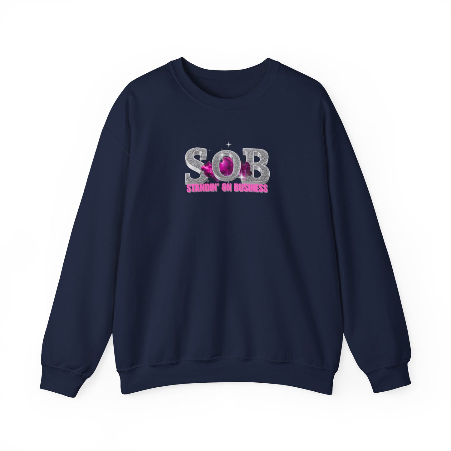 PINK SOB PRESS ON SWEATER
