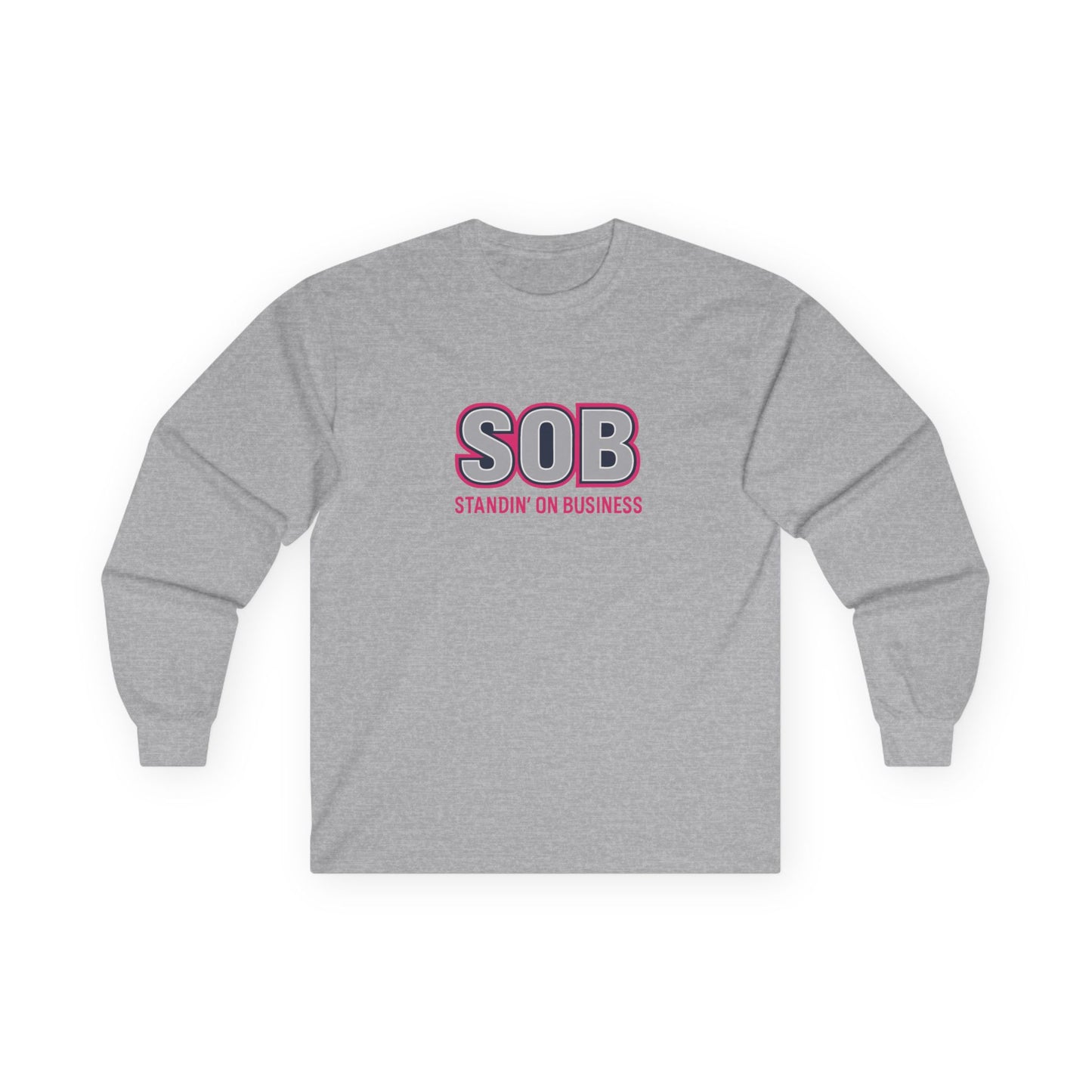 SOB PINK PRESS ON LONG SLEEVE T-SHIRT