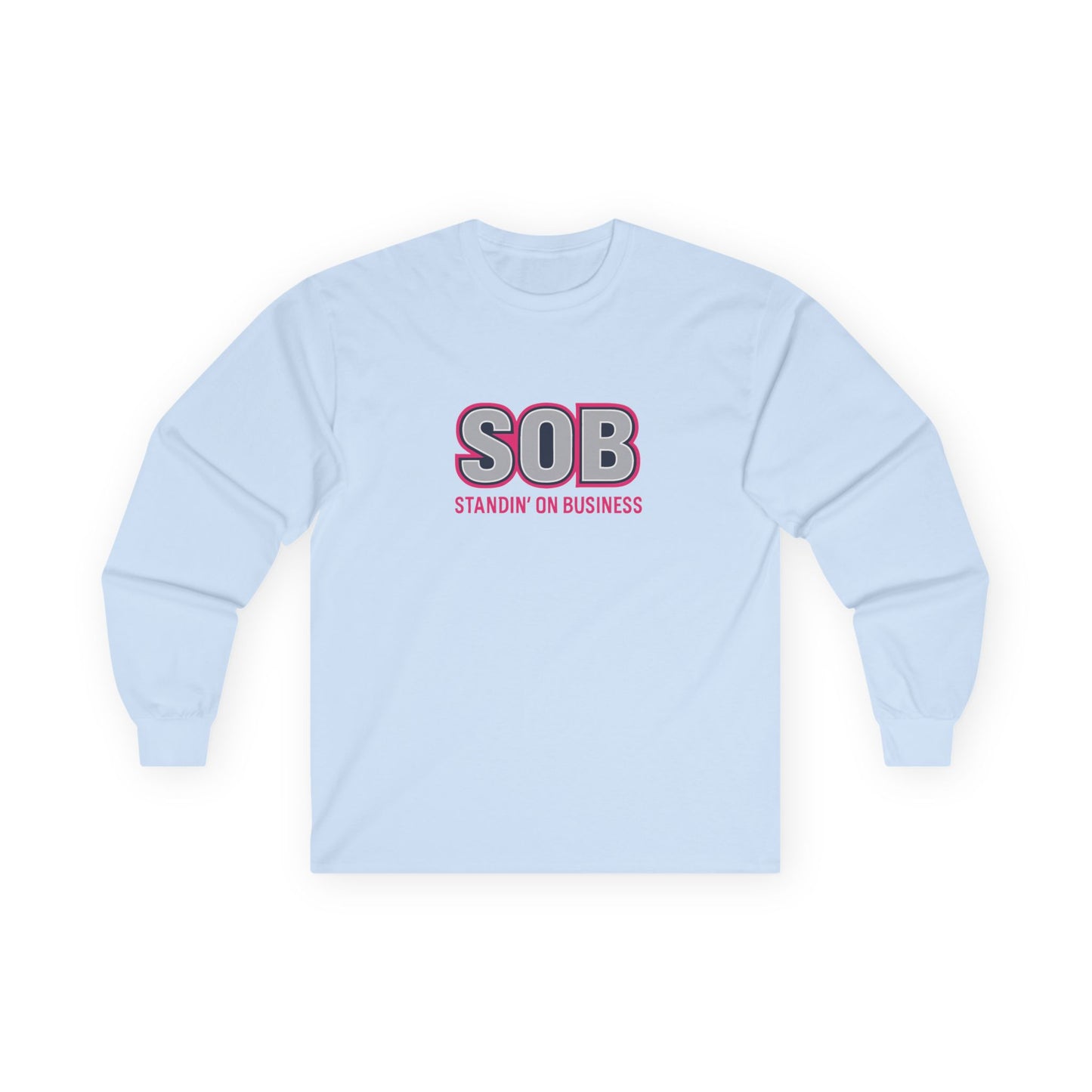 SOB PINK PRESS ON LONG SLEEVE T-SHIRT