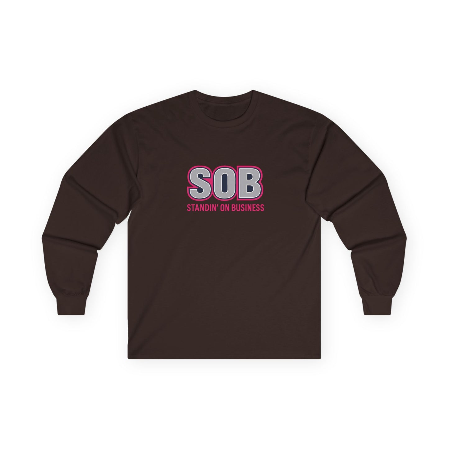 SOB PINK PRESS ON LONG SLEEVE T-SHIRT