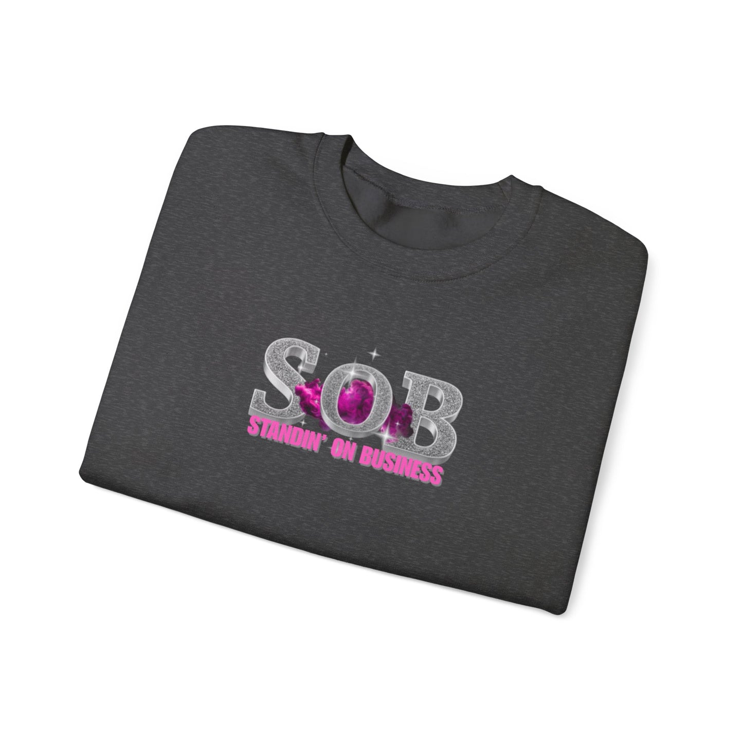 PINK SOB PRESS ON SWEATER