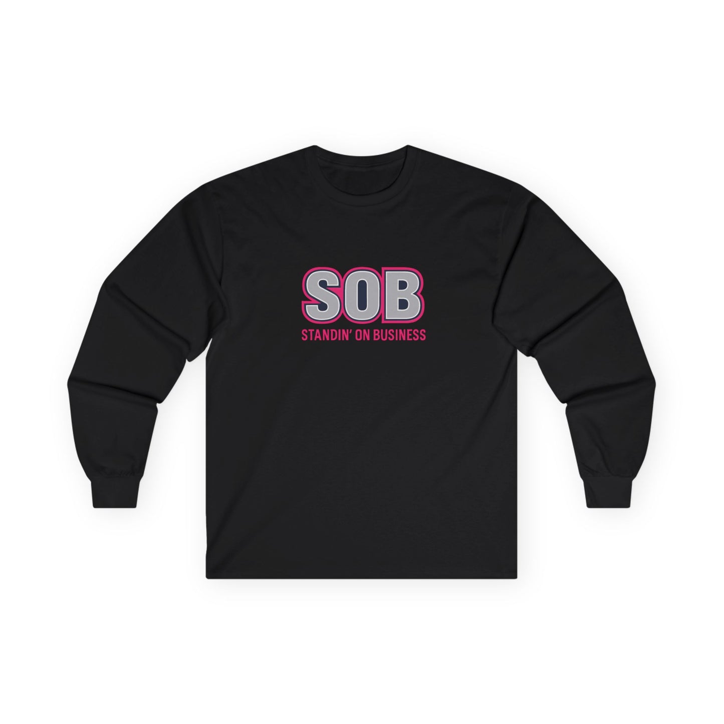 SOB PINK PRESS ON LONG SLEEVE T-SHIRT