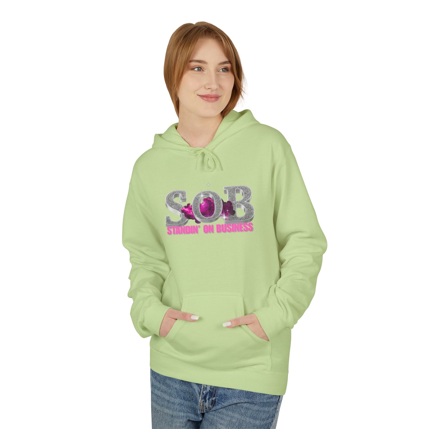 SOB PINK PRESS ON HOODIE