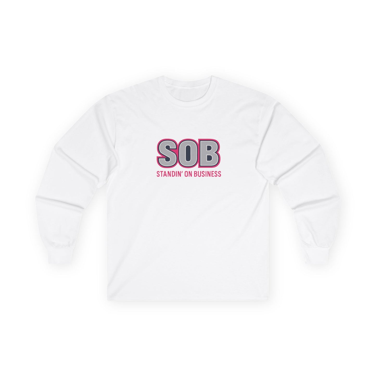 SOB PINK PRESS ON LONG SLEEVE T-SHIRT