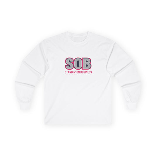 SOB PINK PRESS ON LONG SLEEVE T-SHIRT