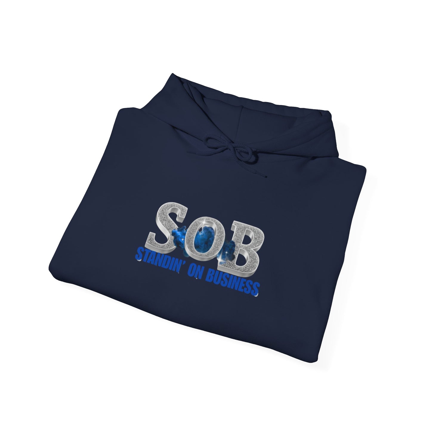 SOB BLUE PRESS ON HOODIE