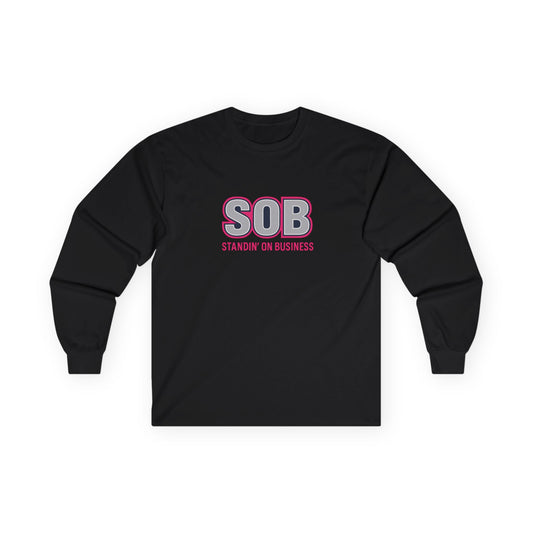 SOB PINK PRESS ON LONG SLEEVE T-SHIRT